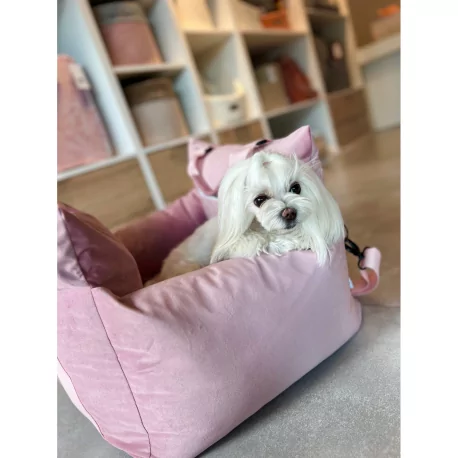 Pelíšek do auta pro psy COMFY 3in1 Baby Pink