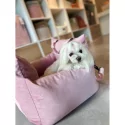 Pelíšek do auta pro psy COMFY 3in1 Baby Pink