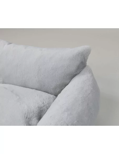 Pelíšek pro psy Lauren design FLUFFY šedý
