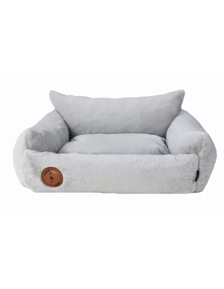 Pelíšek pro psy Lauren design FLUFFY šedý