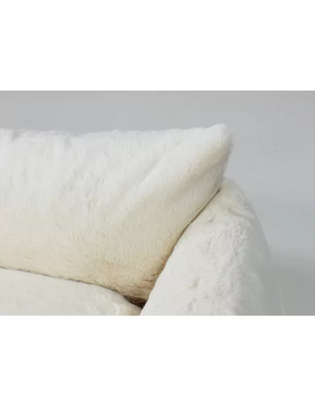 Pelíšek pro psy Lauren design FLUFFY krémový