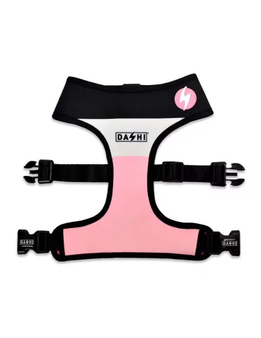 Postroj oboustranný pro psy DASHI Pink & Black