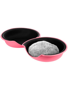 Pelíšek pro psy a kočky CIAMBELLA PINK 44x44x25cm 2