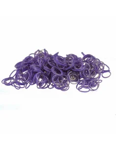 Latexové gumičky HPP na top knot 1cm/100ks fialové