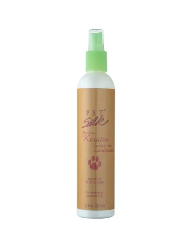 Bezoplachový kondicionér s keratinem PET SILK Brazilian Keratin Leave-In 300ml