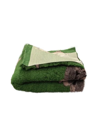 DryBed PREMIUM zelená/medvěd