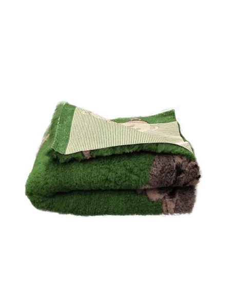 DryBed PREMIUM zelená/medvěd