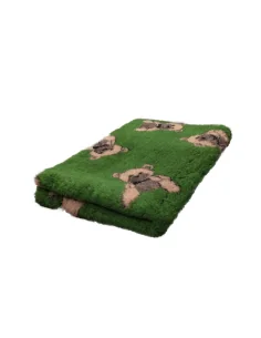 DryBed PREMIUM zelená/medvěd