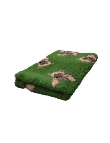 DryBed PREMIUM zelená/medvěd