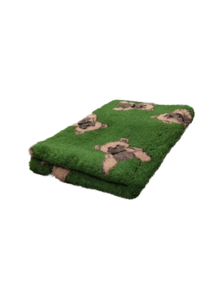 DryBed PREMIUM zelená/medvěd