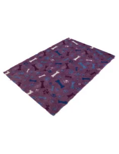 DryBed PREMIUM fialová/tlapka-kost 2
