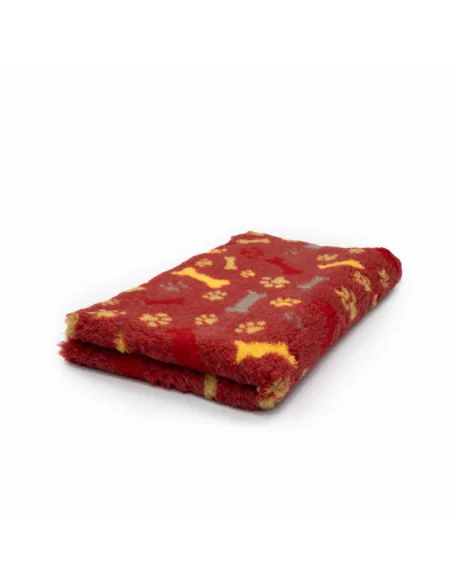 DryBed PREMIUM červená/tlapka-kost