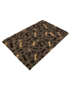 DryBed PREMIUM tm.hnědá/tlapka-kost 2