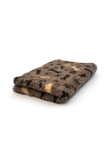 DryBed PREMIUM tm.hnědá/tlapka-kost