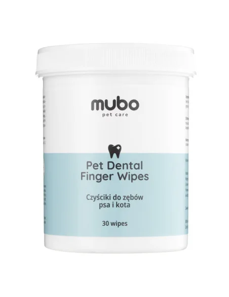 Ubrousky na čištění zubů pro psy a kočky FINGER WIPES 30ks