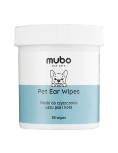 Ubrousky na čištění uší pro psy a kočky EAR WIPES 80ks