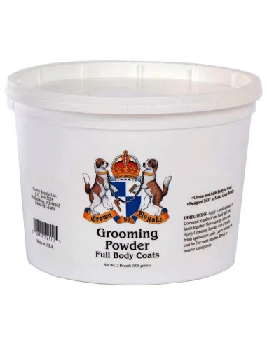 Pudr pro hustou srst s podsadou Crown Royale Grooming Powder