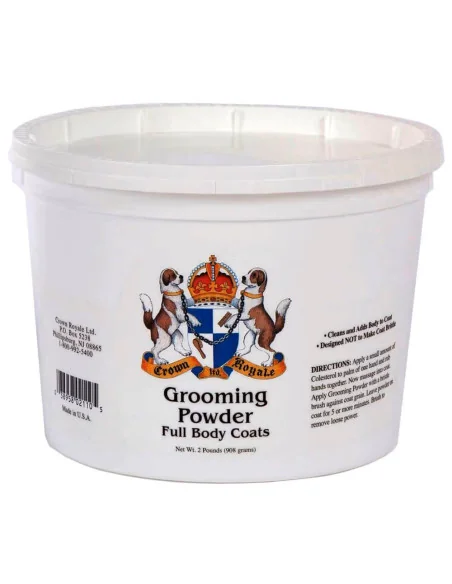 Pudr pro hustou srst s podsadou Crown Royale Grooming Powder