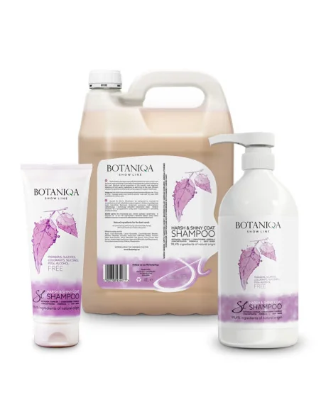 Šampon pro drsnou srst BOTANIQA SHOW LINE HARSH SHINY COAT