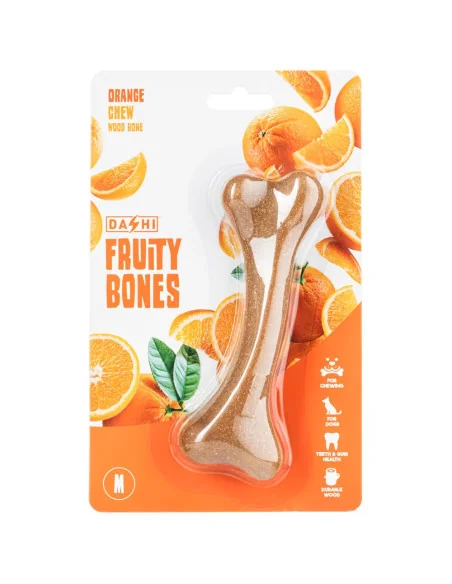Žvýkací hračka pro psy DASHI Fruity Bone Orange