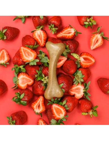 Žvýkací hračka pro psy DASHI Fruity Bone Strawberry