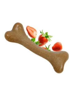 Žvýkací hračka pro psy DASHI Fruity Bone Strawberry