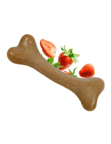 Žvýkací hračka pro psy DASHI Fruity Bone Strawberry