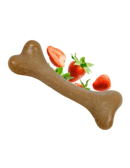 Žvýkací hračka pro psy DASHI Fruity Bone Strawberry