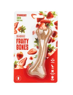 Žvýkací hračka pro psy DASHI Fruity Bone Strawberry 2