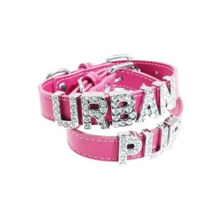 Obojek pro psy URBAN PUP Personalised tm.růžový