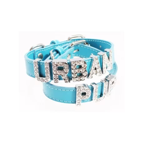 Obojek pro psy URBAN PUP Personalised modrý