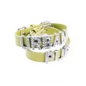 Obojek pro psy URBAN PUP Personalised limetkový