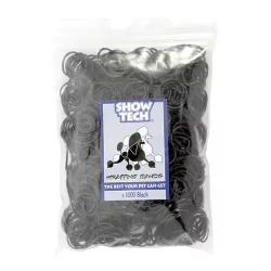 Latexové gumičky SHOW TECH balíčkovací 1,5cm/1000ks - černé