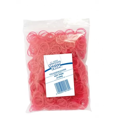 Latexové gumičky SHOW TECH balíčkovací 1,5cm/1000ks - růžové