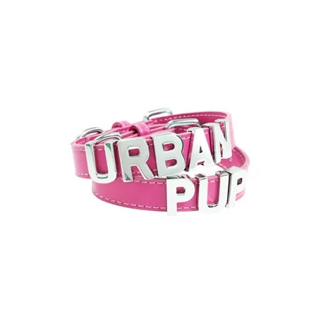 Obojek pro psy URBAN PUP Personalised tm.růžový