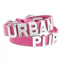 Obojek pro psy URBAN PUP Personalised tm.růžový