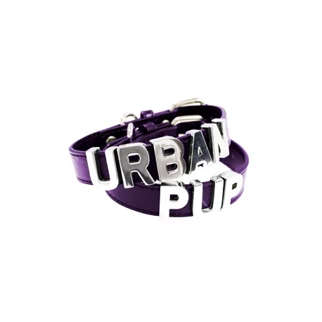Obojek pro psy URBAN PUP Personalised fialový