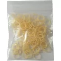 Latexové gumičky HPP na top knot 0,9cm/100ks natural