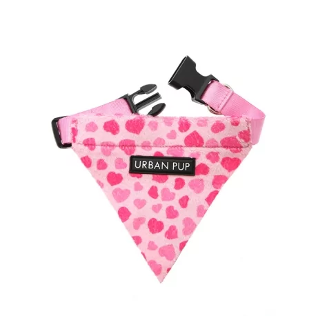 Obojek se šátkem pro psy URBAN PUP PINK HEARTS