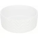Keramická miska pro psy LUXURY WHITE bílá
