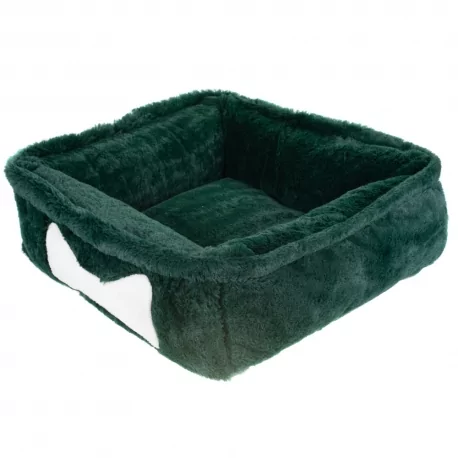 Pelíšek pro psy LUXURY SOFT EMERALD tm.zelený