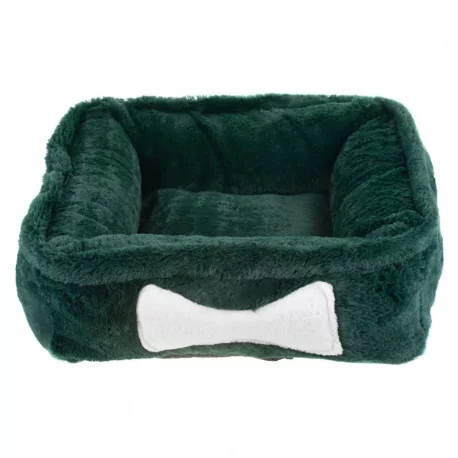 Pelíšek pro psy LUXURY SOFT EMERALD tm.zelený