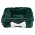Pelíšek pro psy LUXURY SOFT EMERALD tm.zelený