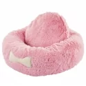 Pelíšek pro psy LUXURY DONUT SWEET PINK sv.růžový