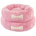 Pelíšek pro psy LUXURY DONUT SWEET PINK sv.růžový