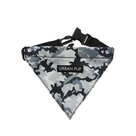 Obojek se šátkem pro psy URBAN PUP CAMOUFLAGE GREY