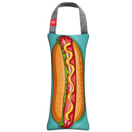 Hračka přetahovadlo pro psy HOT DOG 7x25cm