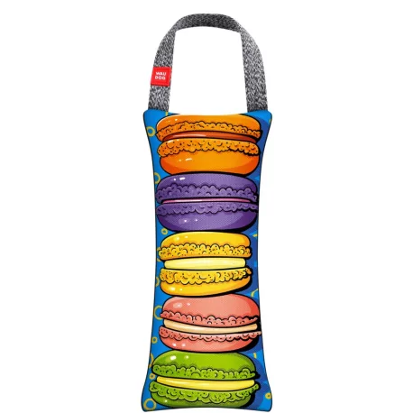 Hračka přetahovadlo pro psy MACARONS 7x25cm