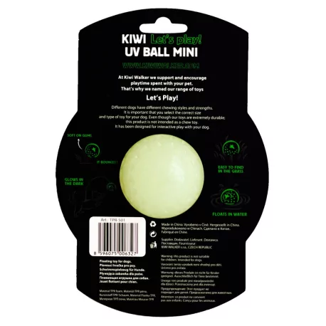 Míček pro psy Let's Play and Glow UV Ball 5cm